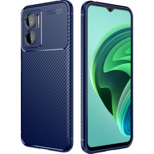 Tekno Grup Xiaomi Redmi Note 11E Kılıf Karbon Görünümlü Silikon Kamera Korumalı Üstün Koruma Tkg