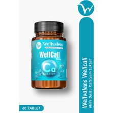 Wellvalens Wellcall Kalsiyum Laktat 60 Tablet – Yüksek Emilimli Kemik ve Kas Desteği