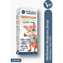 Wellvalens RespiCare 150 ml Bitkisel Sıvı Takviye - Kekik, Propolis ve İzlanda Yosunu İçerikli