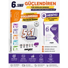 Karma Kitaplar Ankara Yayıncılık 6.sınıf Güçlendiren 5+1 Deneme-6.sınıf Kurumsal Deneme Hediyeli!!