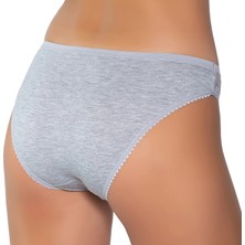 Gümüş 6025 12'li Kadın Likralı Tül Dantel Bikini