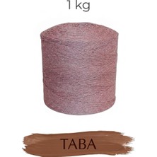 Bevella Macrame Cord 1 kg Pamuklu El Örgü Ipi Runner Ipi- Koton Ip- Punch Ipi- Motif Ipi Taba Rengi 1000 gr
