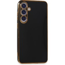 Bezos Galaxy S24 Plus Kılıf Volet Silikon - Siyah