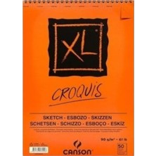 Canson Croquıs Xl Albüm 90 Gram Üsten Spiralli A4 50 Yaprak