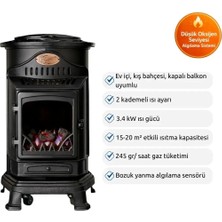 Aygaz Provence Lpg'li Iç Mekan Isıtıcı - Mat Siyah