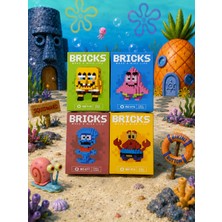Ubin Shop Yapı Blokları Piksel Karakter Seti 4'lü – Mini Blok Koleksiyon Figürü, Yapım Oyuncağı 14+