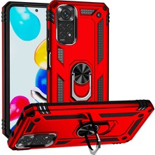 Tekno Grup Xiaomi Redmi Note 11 Global Kılıf Kamera Koruyucu Manyetik Standlı Tank Koruma Tkg