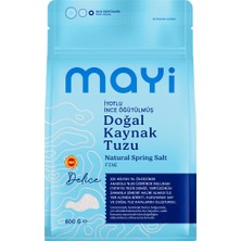 Mayi Tuz 3'lü 600 gr Doğal Kaynak İnce Öğütülmüş Tuz Paketi Türkiye Menşeli