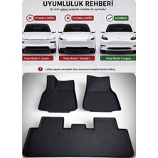 Li Parts Tesla Model Y Legacy Fit Kalıp Premium Tpe 3D Havuzlu  Paspas Seti Enjeksiyon Teknolojili