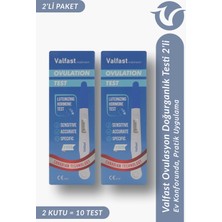 Valfast Ovulasyon Doğurganlık (Yumurtlama) Testi 2 Kutu 10 Adet Kalem Test