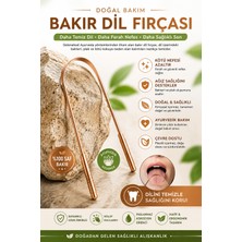 Hijyenik Bakır Dil Temizleyici – %100 Bakır Dil Kazıyıcı, Doğal Ağız ve Dil Bakım Aparatı