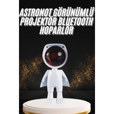 Shoppingfestr 180 Derece Dönebilen Astronot Masa ve Gece Lambası Projektör Tk