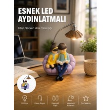 Astraltech Okuyan Çift Figürlü Dekoratif Gece Lambası Hediye Seçeneği