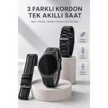 Hace Bazaar Yeni Nesil Akıllı Saat Bluetooth Görüşme, Sağlık Takibi, Amoled Ekran ve 3 Kordon Seti