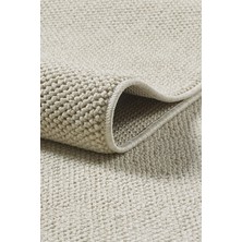 Anaska Home Modern Halı Sisal Bukleli Halı Krem Halı Salon Halısı Oturma Odası Halısı Koridor Halısı Yolluk