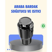 Brf Store Elivorasell Araç Içi Akıllı Bardaklık Isıtıcı Soğutucu Dijital Ekranlı