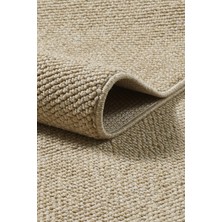 Anaska Home Modern Halı Sisal Bukleli Halı Bej Halı Salon Halısı Oturma Odası Halısı Koridor Halısı Yolluk