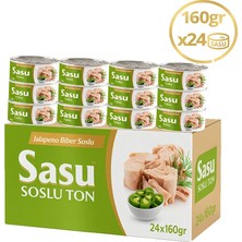 Sasu Jalapeno Biberli Ton Balığı 24x160G Bütün Dilim