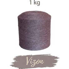 Bevella Macrame Cord 1 kg Pamuklu El Örgü Ipi Runner Ipi- Koton Ip- Punch Ipi- Motif Ipi Vizon Rengi 1000 gr