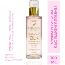 Folixia Premium Argan &  Kabak Çekirdeği Yağı Saç Bakım Serumu – Onarıcı ve Parlatıcı 100 ml