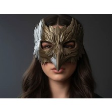 Genç 3D Karga Maske – Halloween Cadılar Bayramı Korku Kostüm Aksesuarı ve Dekoratif Maske