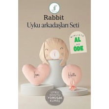 Joyful Kids Rabbit Uyku Arkadaşları Seti — Tavşan, Kalp ve Balon Yastığı
