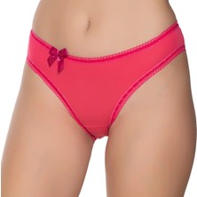 Gümüş 6039 12'li Kadın Likralı Beli Şeritli Kurdeleli Bikini