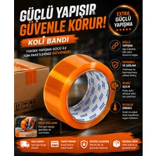 Rock Tape Şeffaf Koli Bandı 45 mm x 100 M Güçlü Yapışkanlı Ambalaj ve Kargo Bandı