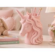 Ada Goods Unicorn Figürlü Masaüstü Kalemlik - Kız Çocuk Odası Dekorasyonu ve Hediyelik Kalemlik