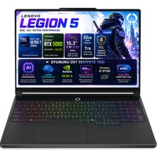 Lenovo Legion 5 15IPH11 Intel Core Ultra 7 356H 32GB 1TB SSD RTX5060 15.3'' OLED 165Hz Freedos Taşınabilir Bilgisayar 83RW0004TR