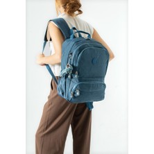 Baginn Ortaokul Lise Üniversite Okul Sırt Çantası Unisex 40*30 cm Su Itici Hafif Klinkır Kumaş Çok Cepli 3m