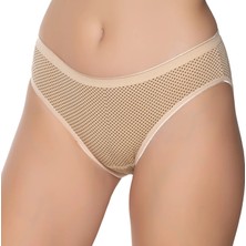 Gümüş 6043 12'li Kadın Likralı Ince Bel Puantiyeli Bikini