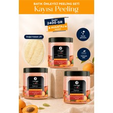 Smoothly Kayısılı Peeling Avantaj Seti 800 GR x 3 Doğal Kabak Lifi ile Batık Önleyici Etki