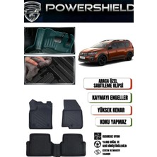 POWERSHIELD Dacia Jogger 2022 ve Sonrası Uyumlu Araca Özel Premium 5D Havuzlu Oto Paspas Takımı