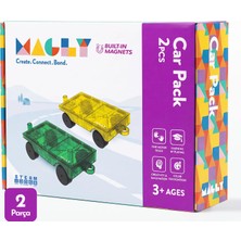 Magly Magnetic Cars Manyetik Araç Oyun Seti - Manyetik Yapı Blokları Araba Eklentisi