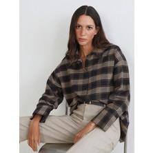 Lc Waikiki Yeni Sezon Ekose Oversize Kadın Gömlek