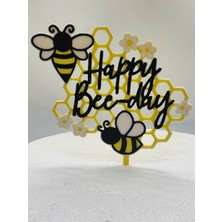 Liya3D Peri Temalı Happy Birthday Pasta Süsü | Doğum Günü Cake Topper Dekoru