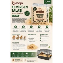 Majo Kemirgen Talaşı Natural 3,5 kg Doğal Malzemelerle Üretilmiş Sağlıklı ve Güvenli Kullanım
