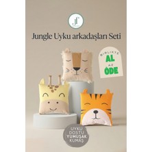 Joyful Kids Jungle Uyku Arkadaşları Seti — Aslan, Zürafa ve Kaplan