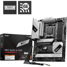 MSI Pro B650-A Wıfı Am5 Ddr5 7600MHZ(OC) Wı-Fı 6e Atx Anakart