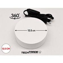 Tech Trade Ürün Çekimi Için 360° Dönen Stand Elektrikli 12.5cm Çapında