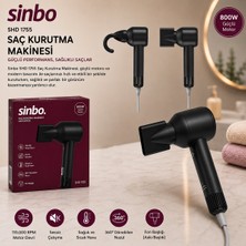Starseven Sinbo Saç Kurutma Makinesi - Siyah Renk - Sessiz Çalışma Özelliği