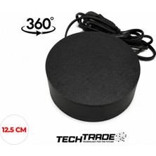Tech Trade Ürün Çekimi Için 360° Dönen Stand Elektrikli 12.5cm Çapında