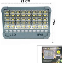 TeknoKapsül IP66 Güneş Enerji̇li̇ LED Işik Solar Projektör - Çakarli Kamp - Diş Mekan PS-D002A (5643)