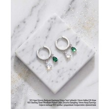 Begonia Accessories 925 Ayar Gümüş Rodyum Kaplama Zirkon Taşlı Minimal Halka ve Çivi Küpe Kadın Lüks Tasarım Şık Günlük Kullanım Gümüş Küpe ÇEŞITLERI-287-32
