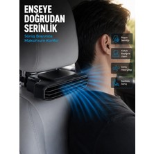 İlk El Grup Araç Koltuğu Için 5 Hız Kademeli Soğutucu Fan Aroma Hazneli Usb-C Şarjlı