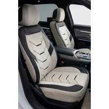 Kurra Store Renault Talisman 1.6 Energy Tce (150 Hp) Edc 2018  Arenza Lüks Serisi Uyumlu Kumaş Oto Koltuk Kılıfı Bej