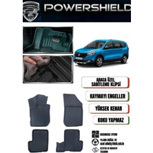 POWERSHIELD Dacia Lodgy 2012 Sonrası Araca Özel Premium 5D Havuzlu Oto Paspas Takımı