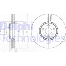 Delphi Delphı BG9085 - Ön Fren Aynası Adet Volvo XC60 D3 D4 D5 2.4d 2.0