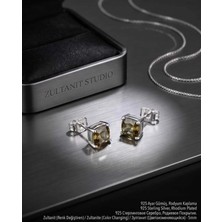 Begonia Accessories 925 Ayar Gümüş Rodyum Kaplama Zirkon Taşlı Minimal Halka ve Çivi Küpe Kadın Lüks Tasarım Şık Günlük Kullanım Gümüş Küpe ÇEŞITLERI-287-4